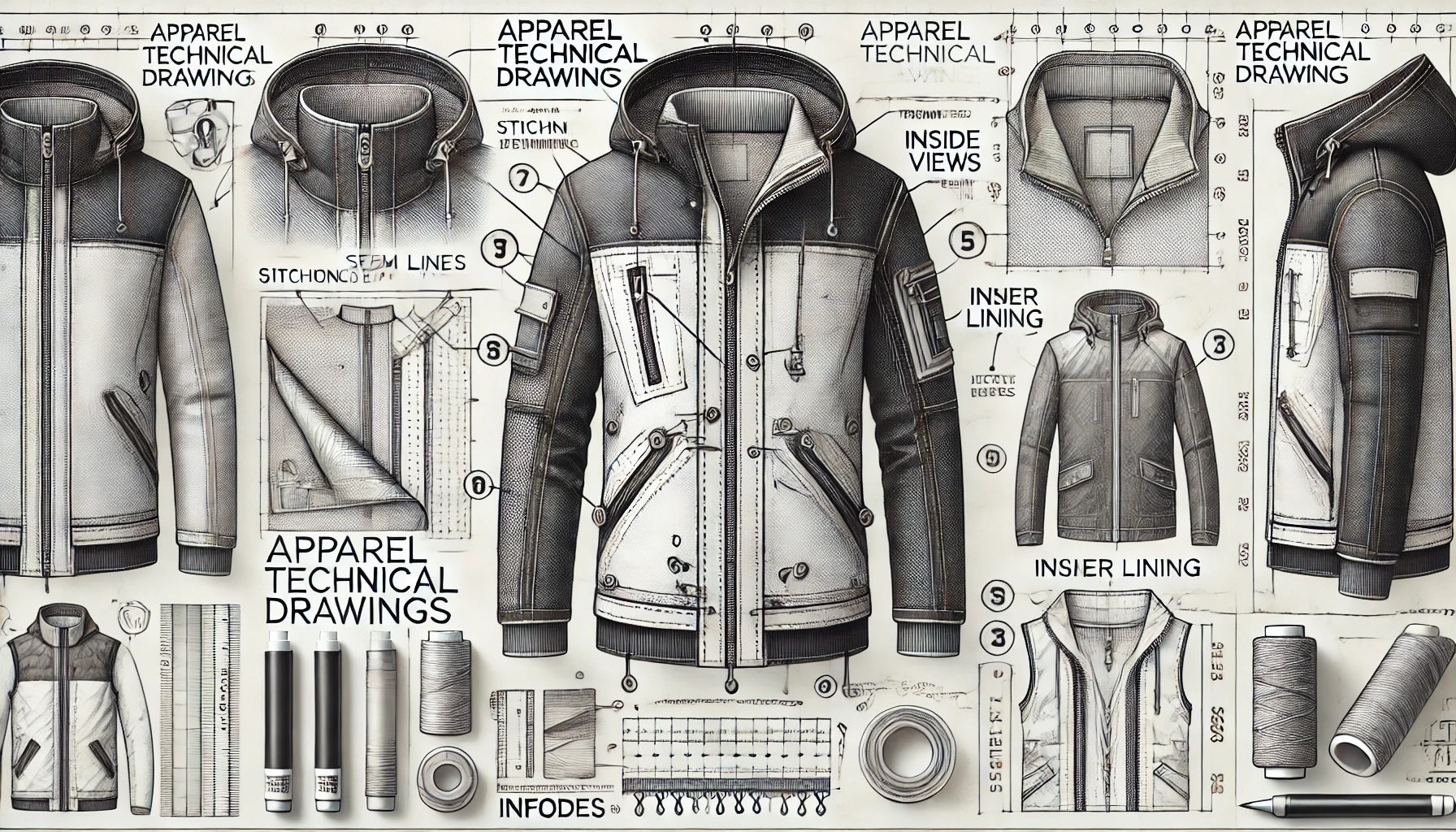 Garment Technical Drawings